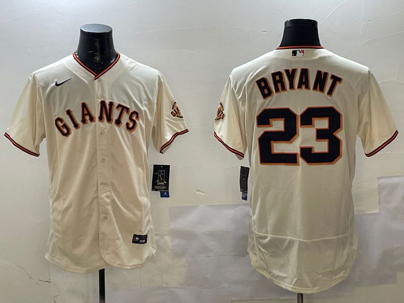 Men San Francisco Giants #23 Bryant Cream Elite Nike 2025 MLB Jersey style 1